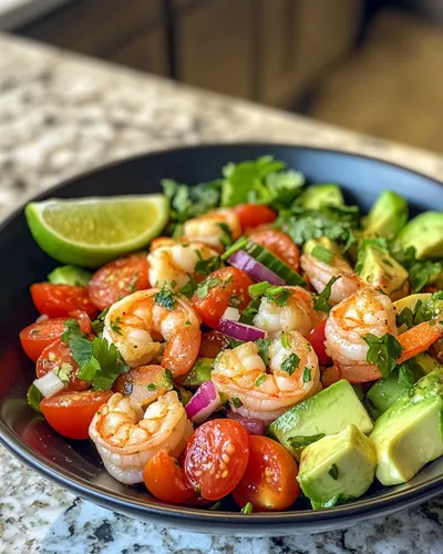 Insalata di Gamberi e Avocado Salutari e Rinfrescanti