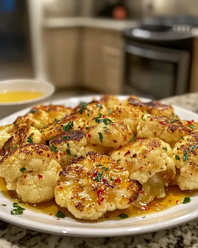 Cauliflower al forno con aglio piccante