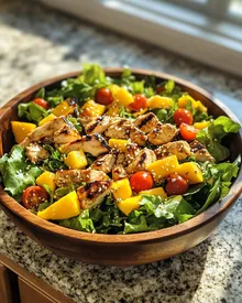 Insalata di pollo con mango deliziosa