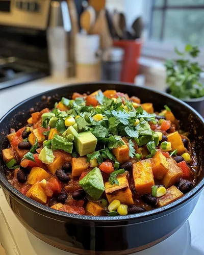 Chili di Patate Dolci e Fagioli Neri