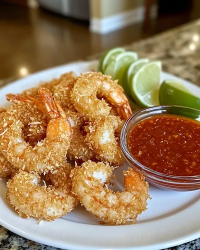 Gamberi di cocco croccanti con salsa di chili dolce