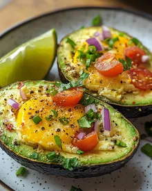 Uova al forno con avocado deliziose