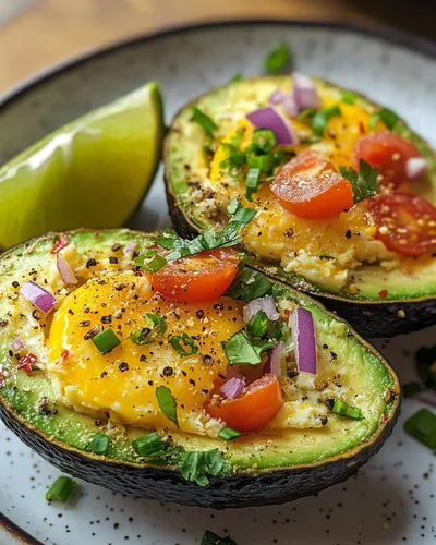 Uova al forno con avocado deliziose