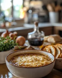 Delizia Autentica della Zuppa di Cipolle Francese