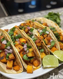 Tacos Vegani di Zucca Al Pastor